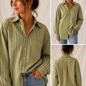 Chic Turnbury signature poplin shirt green